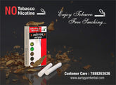 Aarogyam Herbals Tobacco & Nicotine Free Non Addictive | Herbal Strong Cigarette For Cough, Cold & Relieve Stress - 1 Packet 10 Sticks